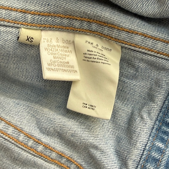 Rag & Bone size XS oversized Mandy Jean jacket - Picture 4 of 6